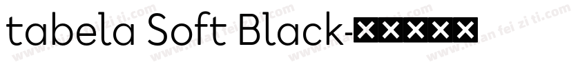 tabela Soft Black字体转换